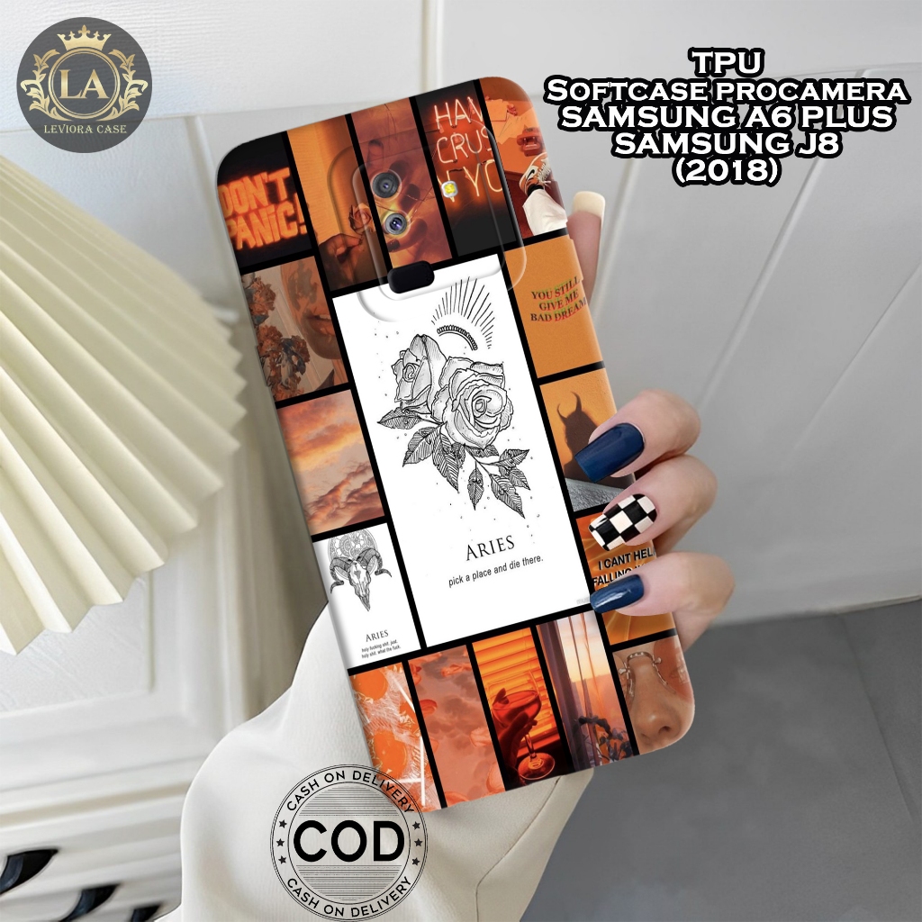 เคส HP Samsung A6 Plus / J8 (2018) - เคส Leviora - เคส Zodiac Fashion - เคส Samsung A6 Plus/J8 Softc