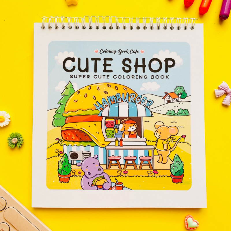 ร้านน่ารัก สมุดระบายสีสุดน่ารัก - สมุดระบายสีเหมาะสําหรับการเติมเวลาฟรีของคุณ
