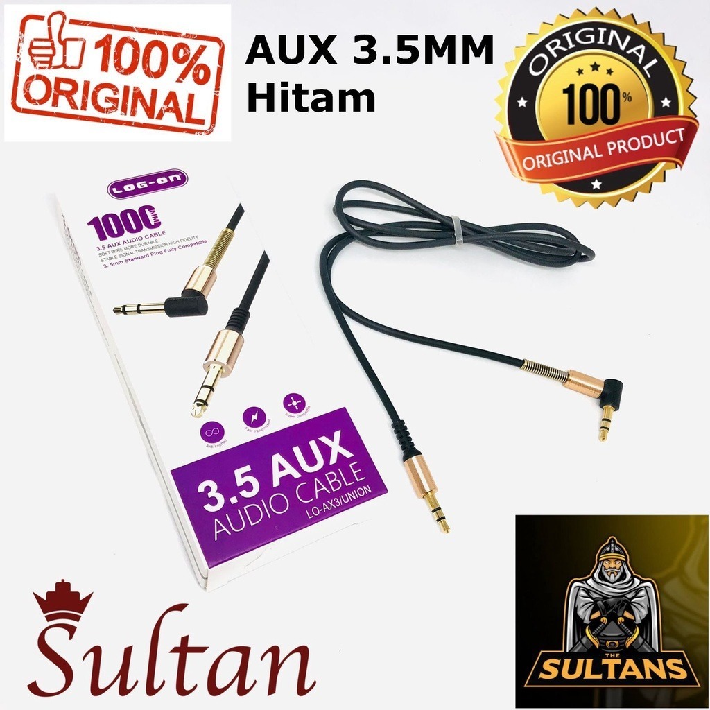 สายAUX AX LOG ON UNION LO-AX3 3.5MM [RAG]