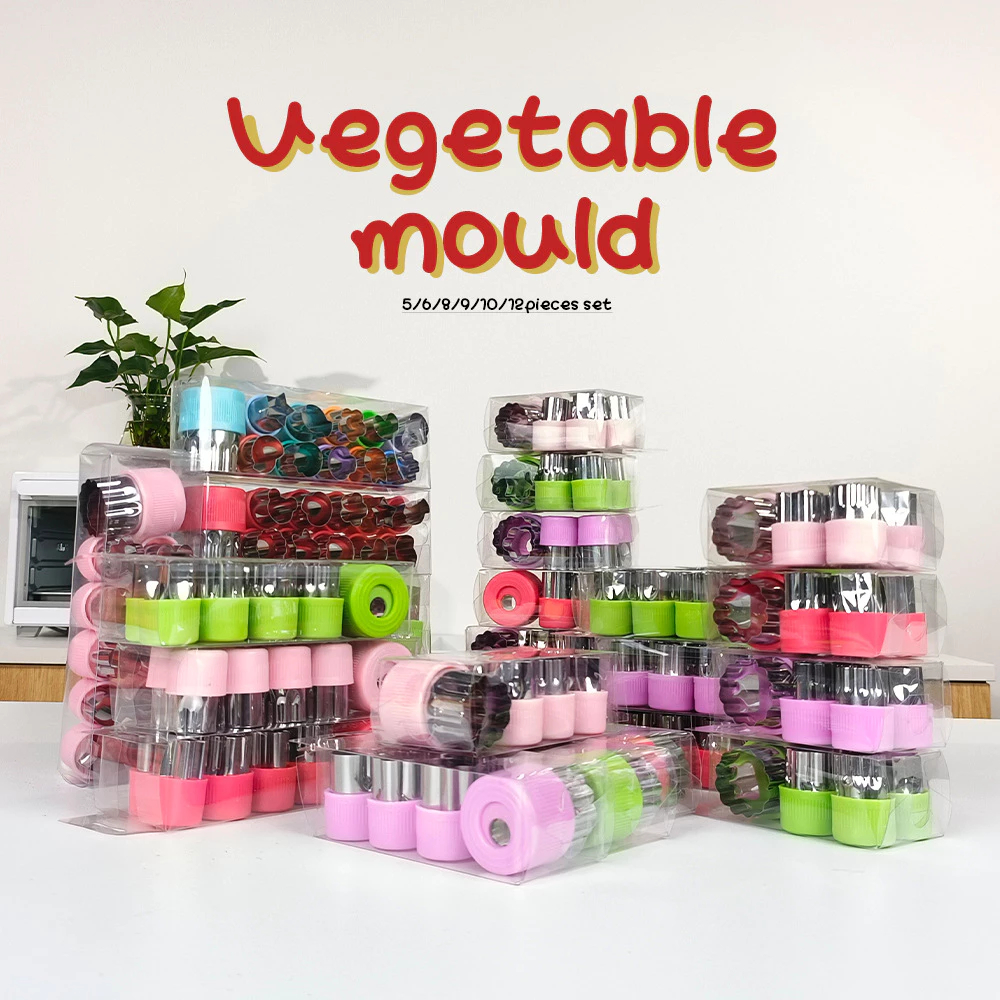 นําเข้า BENTO VEGE CUTTER BREAD STAINLESS Plunger เครื่องตัด Bento แม่พิมพ์ SQUID เกมคุกกี้แห้งเค้ก 