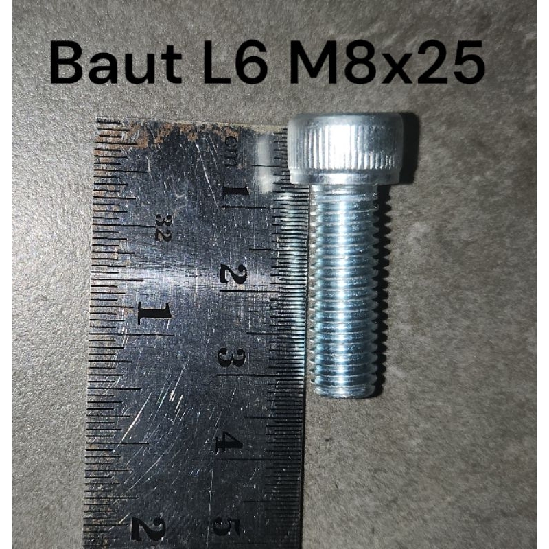 กลอน L6 M8 x 25mm***