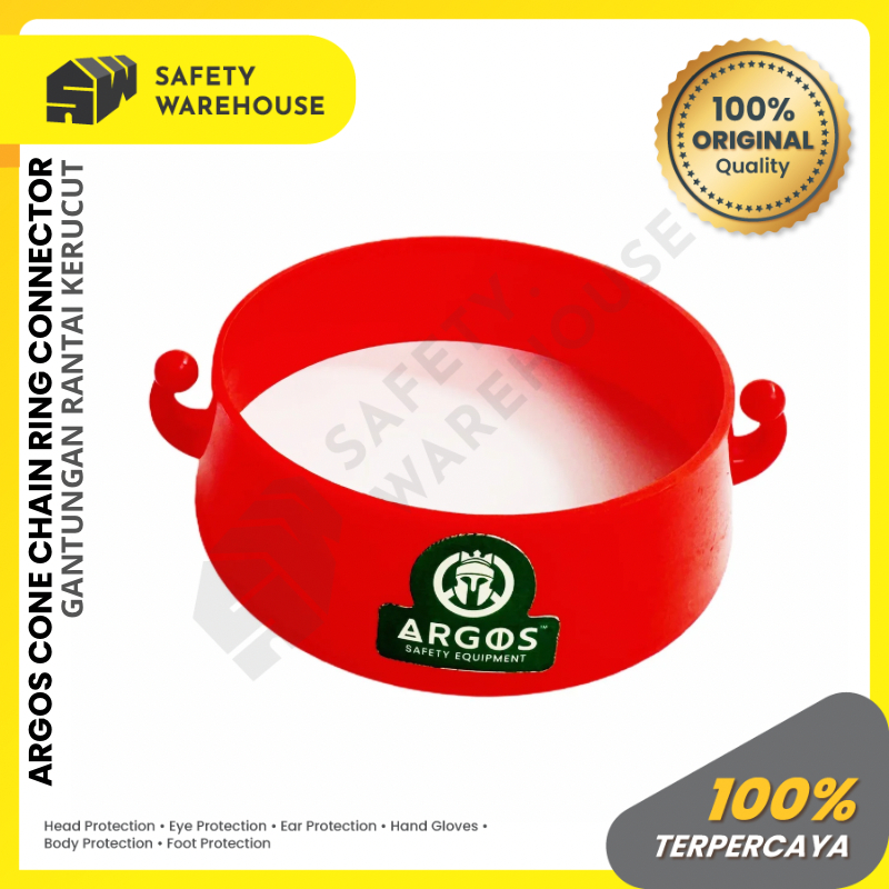 MERAH GANTUN Argos Cone Chain Ring Connector / ที่แขวนโซ่กรวยสีแดง