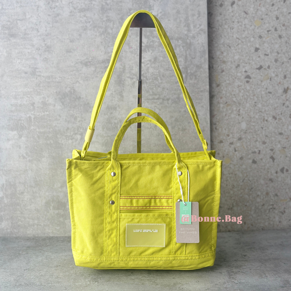 Btv CarryAll Nylon Medium Tote Zipper Zipper Laptop Bag Work College Office Waterproof Long Strap คุณภาพสูง