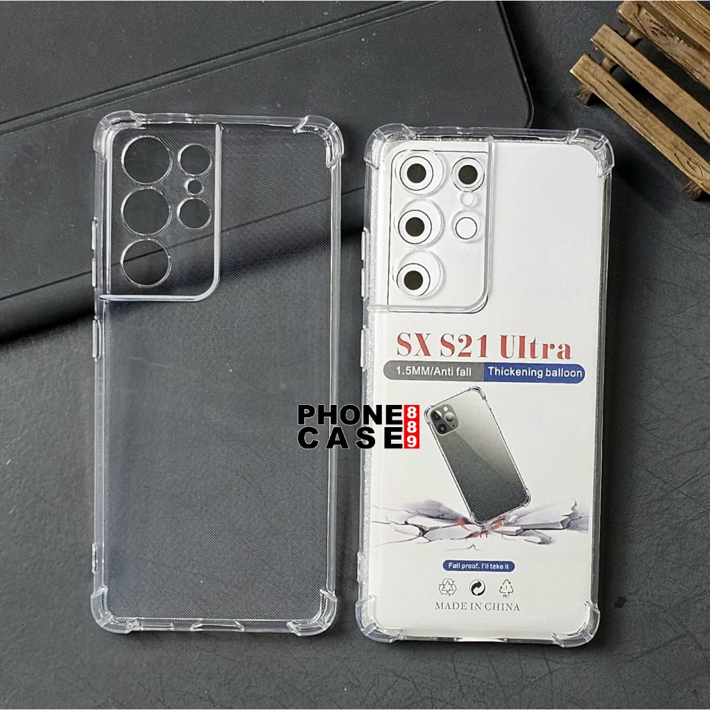 SAMSUNG S21 ULTRA CASE CLEAR AIRBAG ANTI CRACK CASE BENING SAMSUNG S21 ULTRA