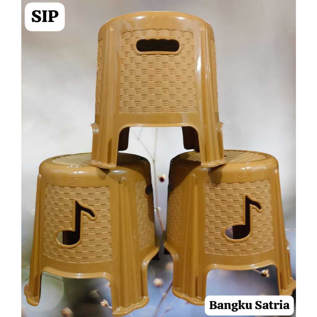 สีน้ําตาล SATRIA STOOL/BROWN SATRIA STOOL DX/SHORT STOOL/KITCHEN CHAIR/RELAXING CHAIR/VIRAL STOOL/VI