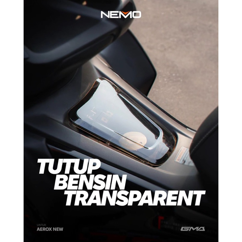 Nemo ใหม่ Aerox 155 / ใหม่ Nmax 155 2024 2023 2022 2021 ควันโปร่งใสฝาครอบถังแก๊ส ABS NON ABS Polyคาร์บอเนตวัสดุอะคริลิค NVX V2 Cyber City