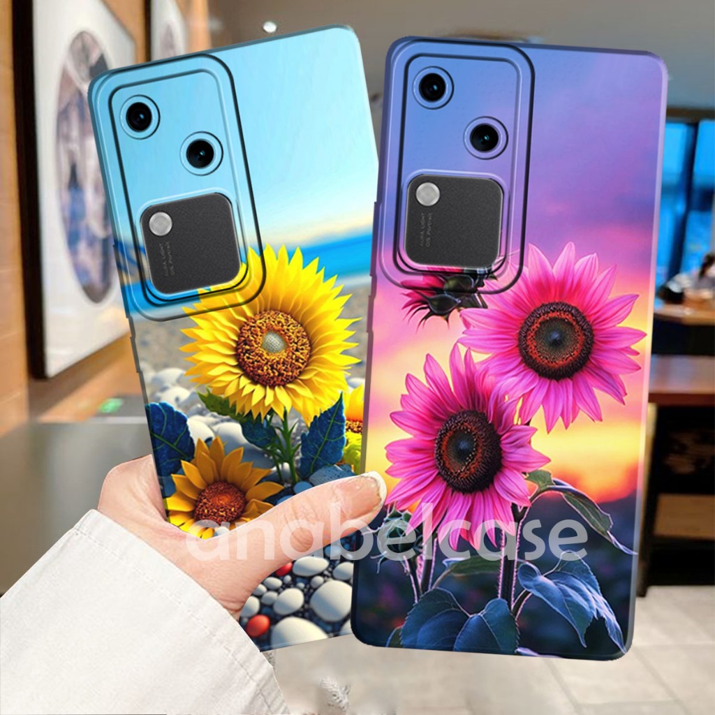 Softcase Vivo v30e / v30 / v30 pro / v25e / v25 / v25 pro / v27e / v27 / v29e / v29 - ลายดอกไม้สวยๆ 