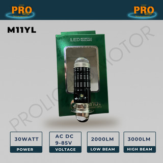 Lampu RTD Rayton H6 M11YL Lampu LED Utama / Lampu Depan LED Motor 30 Watt AC/DC dengan Senja