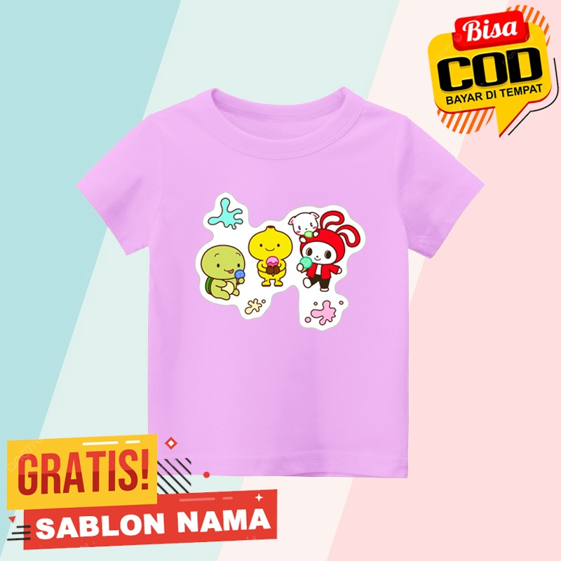 MAIZEN JJ MAIZEN MIKEY CHARACTER FAMILY MOTIF CHILDRENS เสื้อยืด