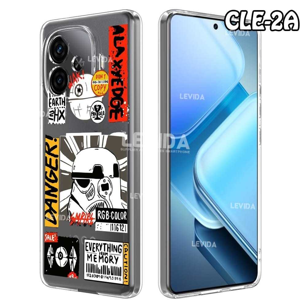 Iqoo 11 5G iqoo 12 5G Iqoo Z9 5G Iqoo Z9X 5G Softcase ภาพใสกรณีตัวอักษร Cle02 กรณี Bening Iqoo Z9 5G