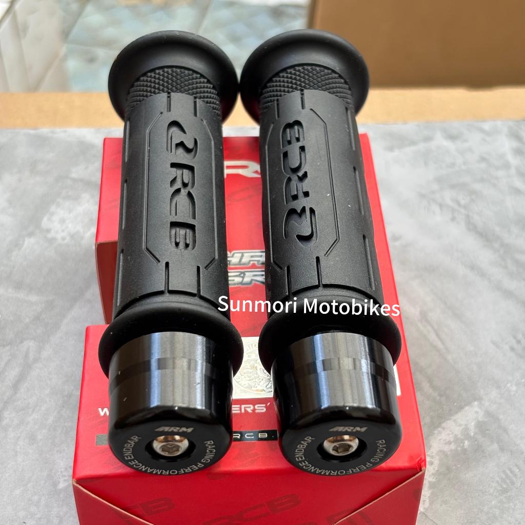 HANDGRIP RCB HAND GRIP RCB HG77 BLACK PLUS JALU STANG ARM NMAX AEROX MIO BEAT VARIO SCOOPY FINO LEXY