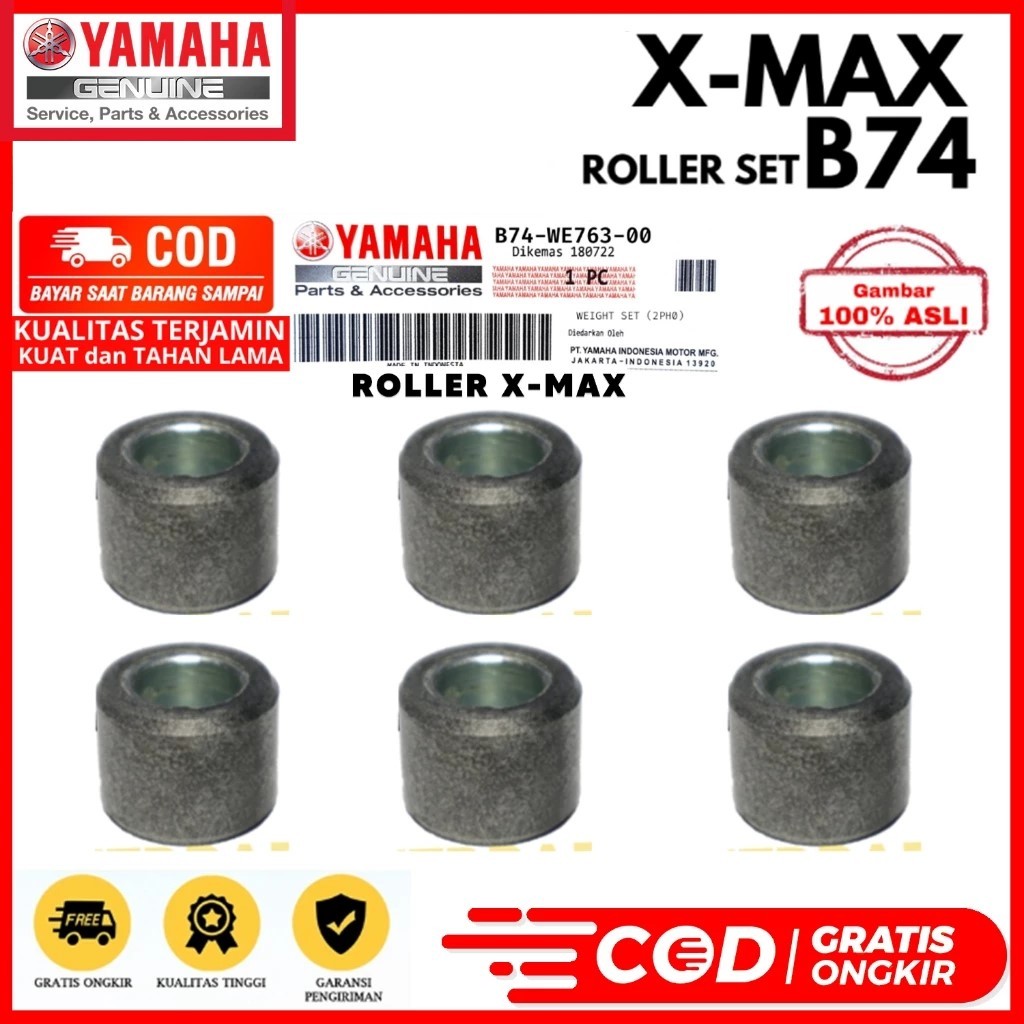 ROLLER XMAX WEIGHT SET X MAX ORIGINAL YGP THAILAND 1SET 6PCS B74 B74-WE763-00