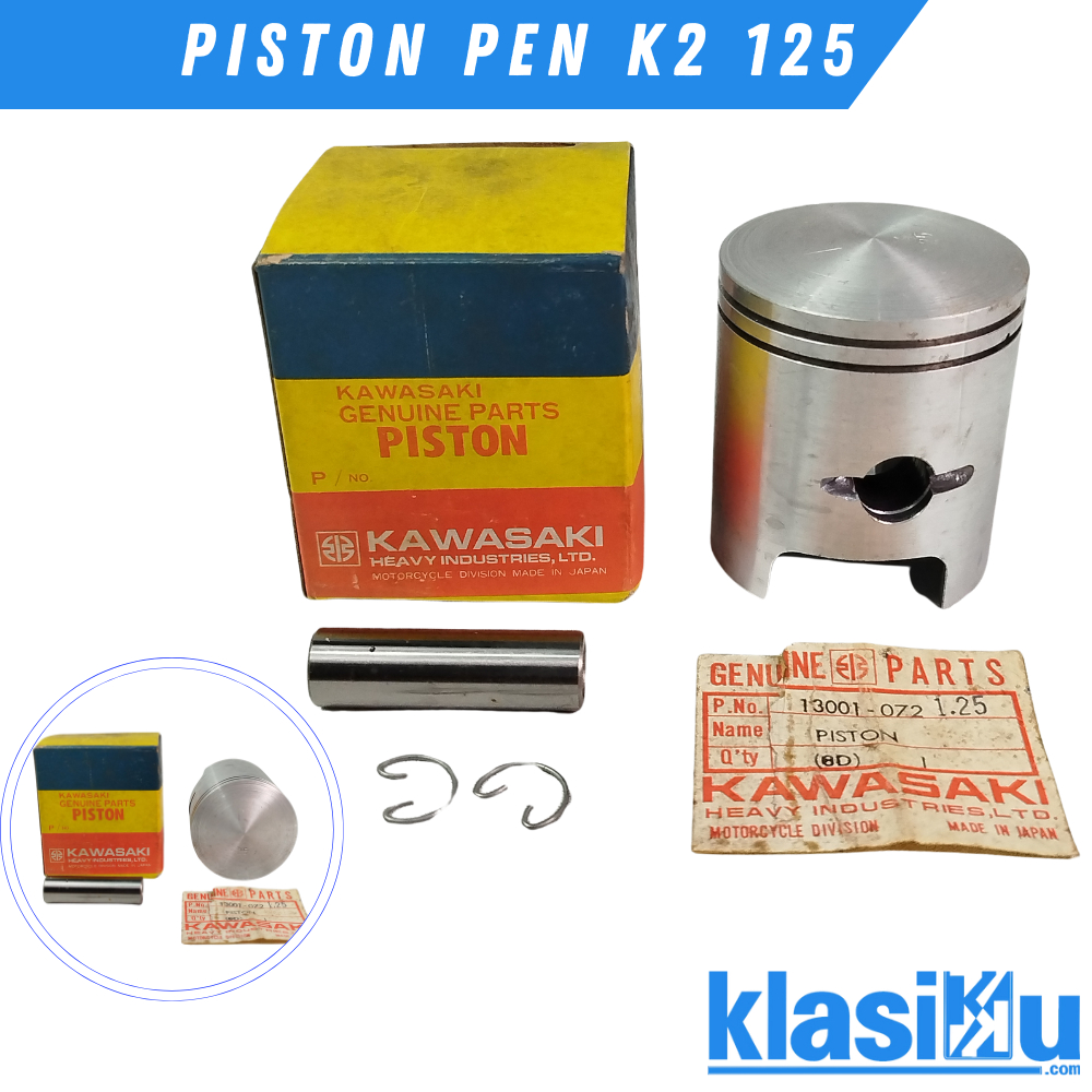 ชุดลูกสูบ Seher ปากกาลูกสูบ Kawasaki Ke125 KE 125 Oversize 125 Os 1.25 Kawsaki