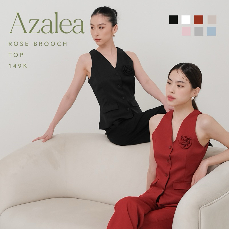 Azalea Rose เข็มกลัด Top -- Ocha Wear | เสื้อกั๊กลําลองชั้นนํา | เสื้อตัวในผู้หญิง | เสื้อกล้ามทางกา