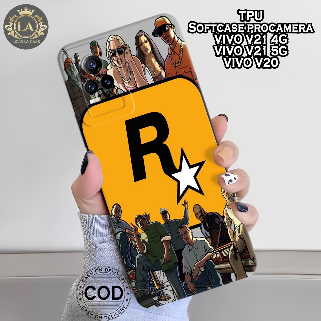 เคส HP VIV0 V21 4G/5G/V20 - เคส Leviora - GTA Fashion Case - VIV0 V21 4G/5G/V20 Softcase - เคสกล้อง 