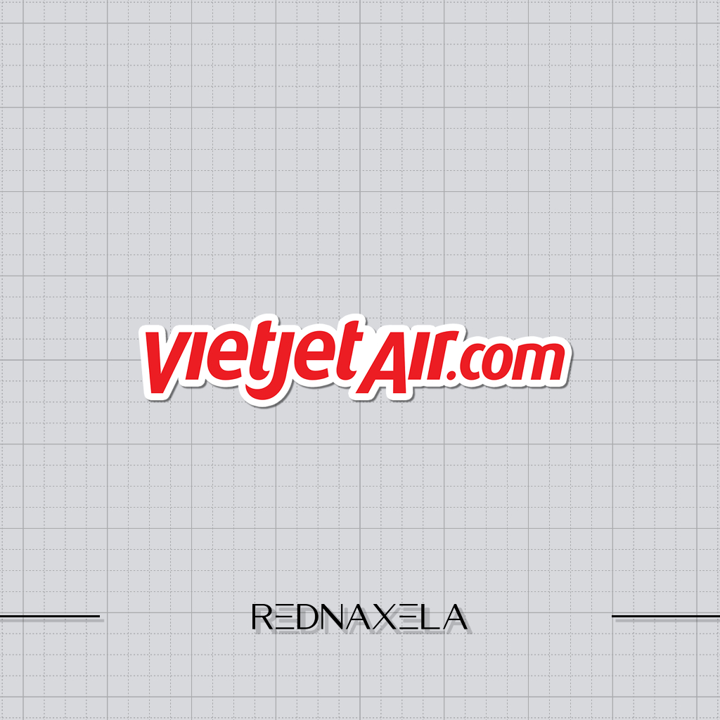 สติ๊กเกอร์ไวนิล VietJet Airlines, สติ๊กเกอร์กระเป๋าเดินทาง, สติ๊กเกอร์ไดคัท
