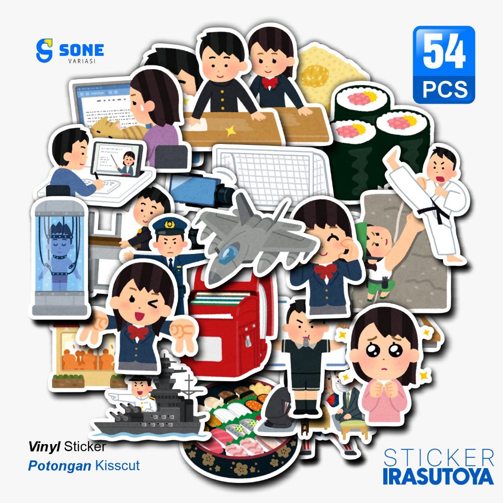 Stike Irasutoya กระดาษไวนิลกันน้ําอุปกรณ์เสริมแล็ปท็อป Book Tumbler