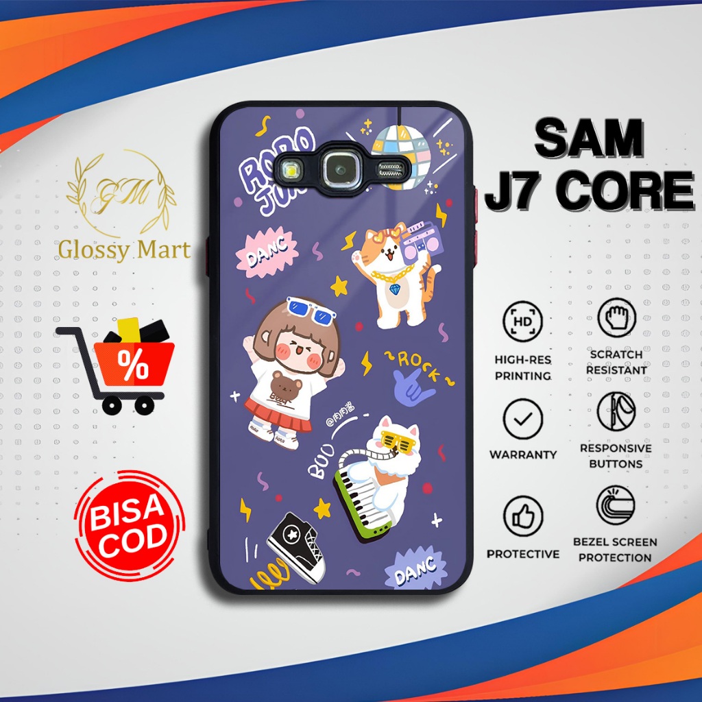 Samsung J7 Core Rorojump Hardcase Softcase Glossy Case J7 Core