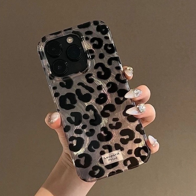 YX116 ใหม่ Clarity Leopard Feather กรณี Hardcase ปลอก Hp สําหรับ Oppo A71 A74 A78 A9 A98 F1S F5 F7 F