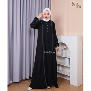 SAFIYA ABAYA IBU DAN ANAK hitam terbaru/abaya cringkle/ABAYA JUMBO size S-M-L-XL-XXL/gamis abaya terbaru/gamis jumbo/ABAYA ANAK TERBARU