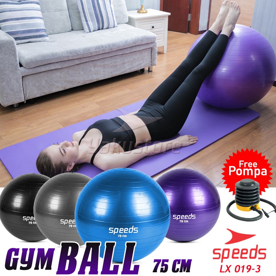 ตอนนี้ขาย SPEEDS Gym Ball 75 cm Gym Ball อุปกรณ์กีฬาฟิตเนส Gymball 193