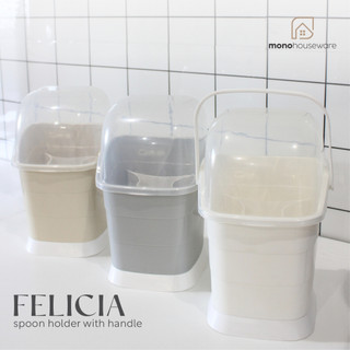 [ MONO ] Felicia SPOON HOLDER WITH HANDLE/ SPOON FORK HOLDER AESTHETIC SPOON HOLDER