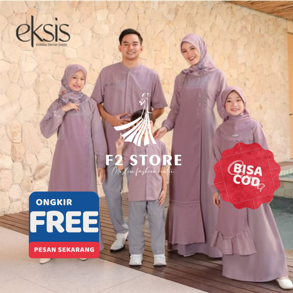 SEPLY ORIGINAL MUSLIM SARIMBIT COUPLE CLOTHING - EKSIS 264 MAUVE BLUSH