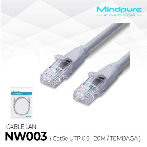 Mindpure NW003 UTP CAT5e สาย LAN 10 m 10 เมตร 10 เมตร 10 เมตร RJ45 CAT5 สาย LAN CAT5 cooper