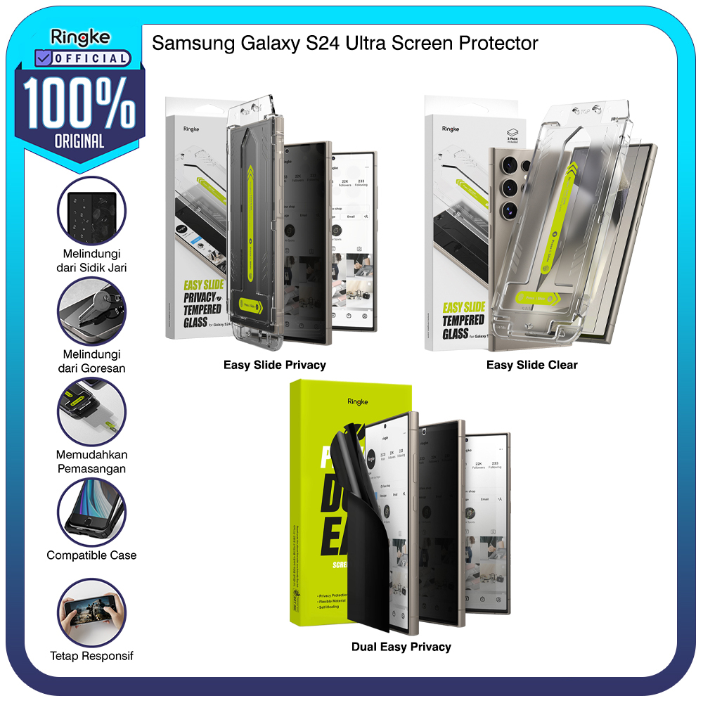 Ringke Samsung Galaxy S24 UltraTempered Glass Easy Slide / Dual Easy