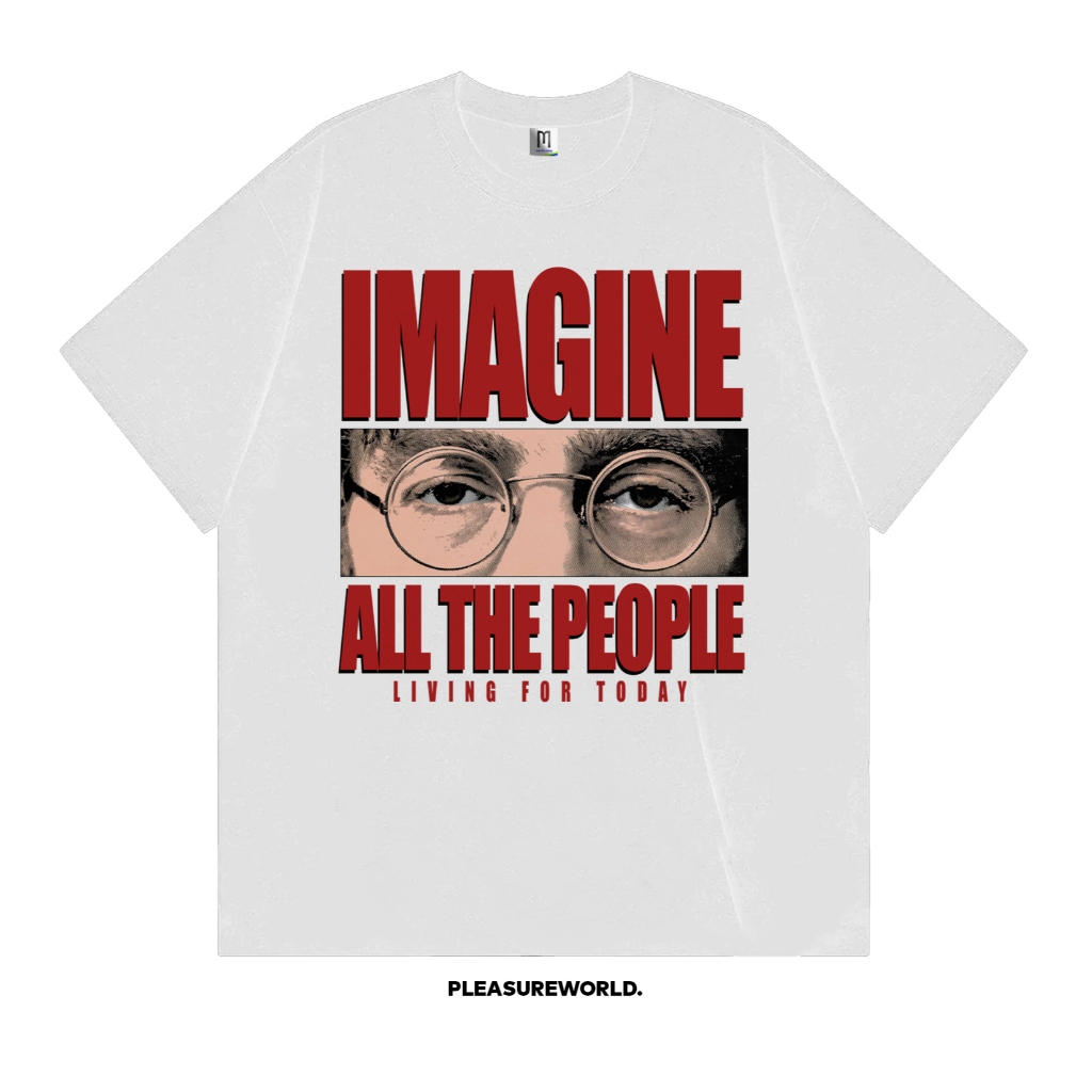 เสื้อยืดวง John Lennon - Imagine V2 Tag Merccons