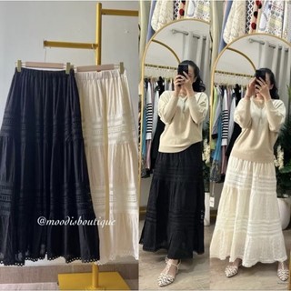 Rok katbol katun bordir fashion wanita terbaru