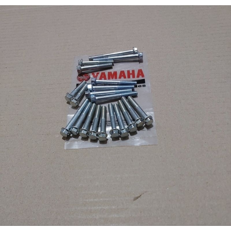 MESIN ENGINE BLOCK BOLT RIGHT LEFT CLUTCH MAGNET ชุด YAMAHA VEGA ZR JUPITER Z ใหม่ 2010 5D9 31B