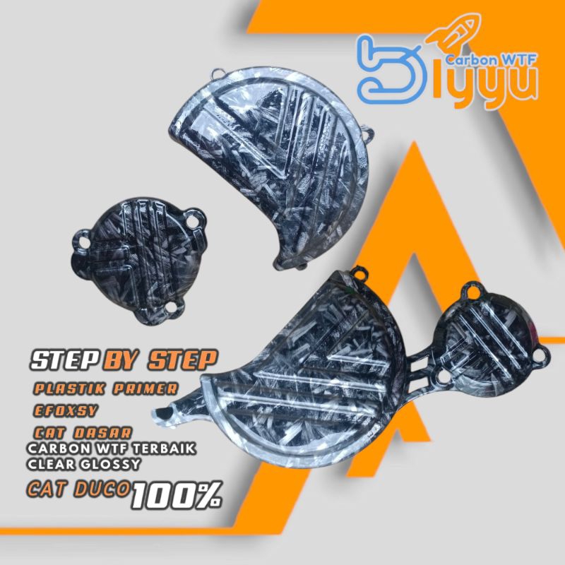 ฝาครอบเครื่องยนต์ MESIN // ฝาครอบเครื่องคาร์บอน FORGED kawasaki KlX150 / Dtracker 150