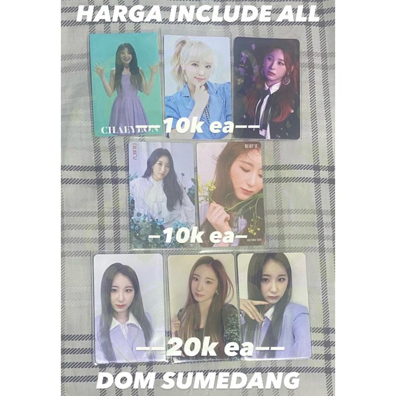 Photocard Izone Chaeyeon Yena