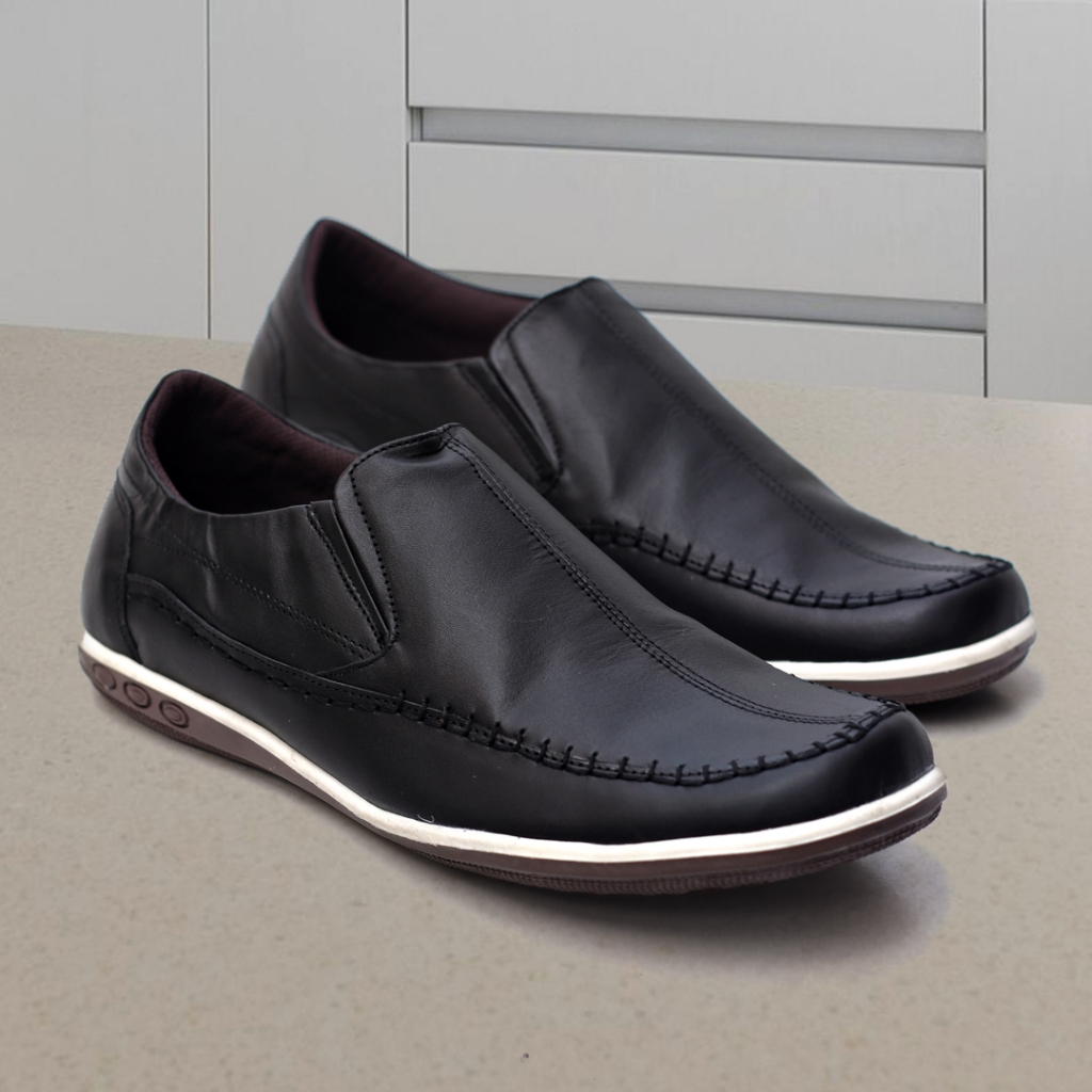 รองเท้าทํางานทางการหนังแท้แบบสวมของแท้ - Diaz