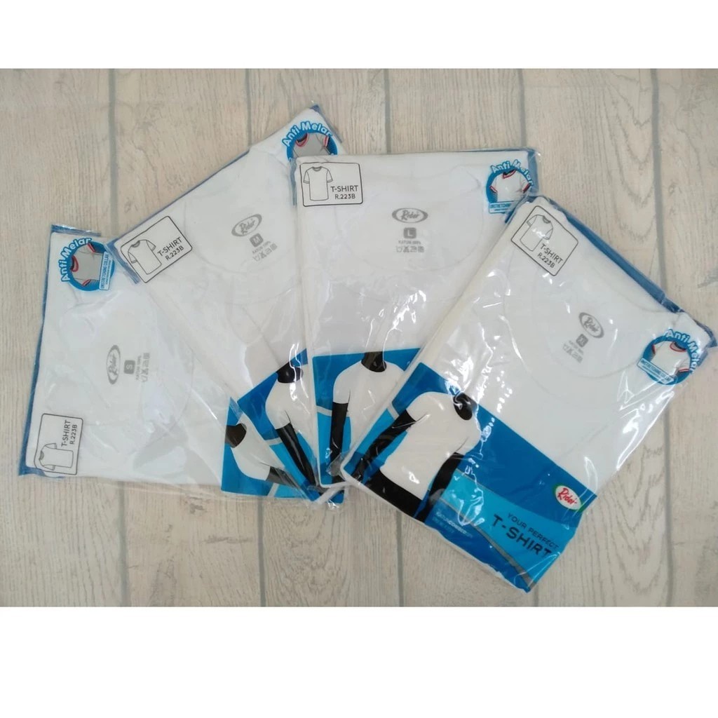 [3 ชิ้น] เสื้อยืด RIDER ADULT สีขาว R 223 (02-223X)