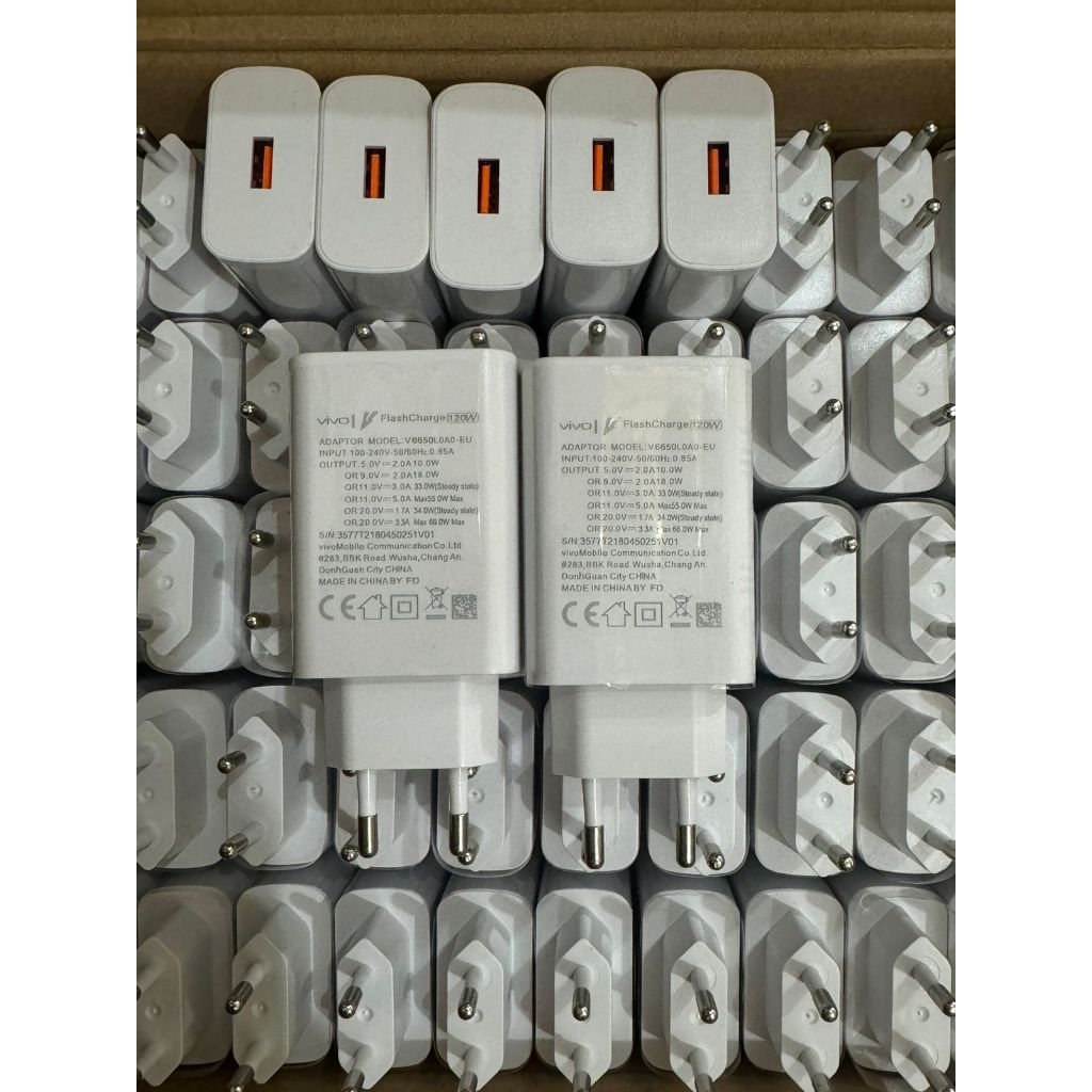 HP BATOK ADAPTER VIVO 120W X90 PRO + ORI 100% FAST CHARGING TURBO / รองรับมือถือทุกรุ่น /