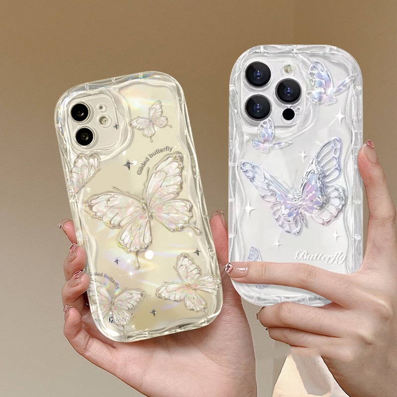 YX34 SOFTCASE MAGICAL BUTTERFLY สําหรับ OPPO A1 A1K A3 PRO A3X A3S A5 A5S A5 2025 A7 A8 A9 A15 A15 A