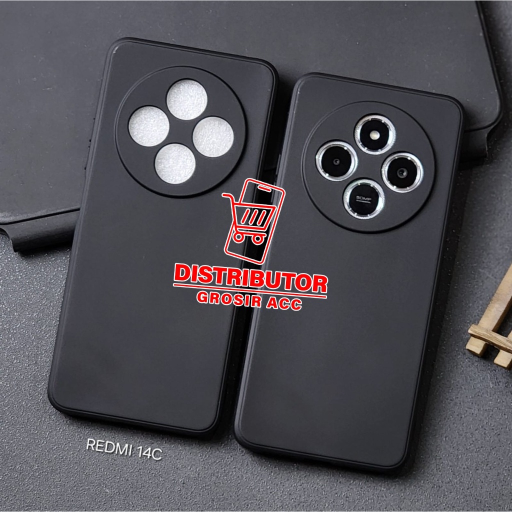 REDMI 14C MACAROON BLACK PREMIUM SOFT CASE สีดํา REDMI 14C MSB