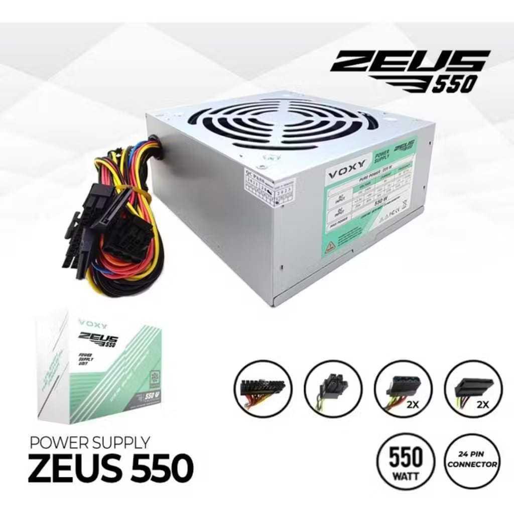 ZEUS 550WATT พาวเวอร์ซัพพลาย / PSU 550 W 12CM FAN