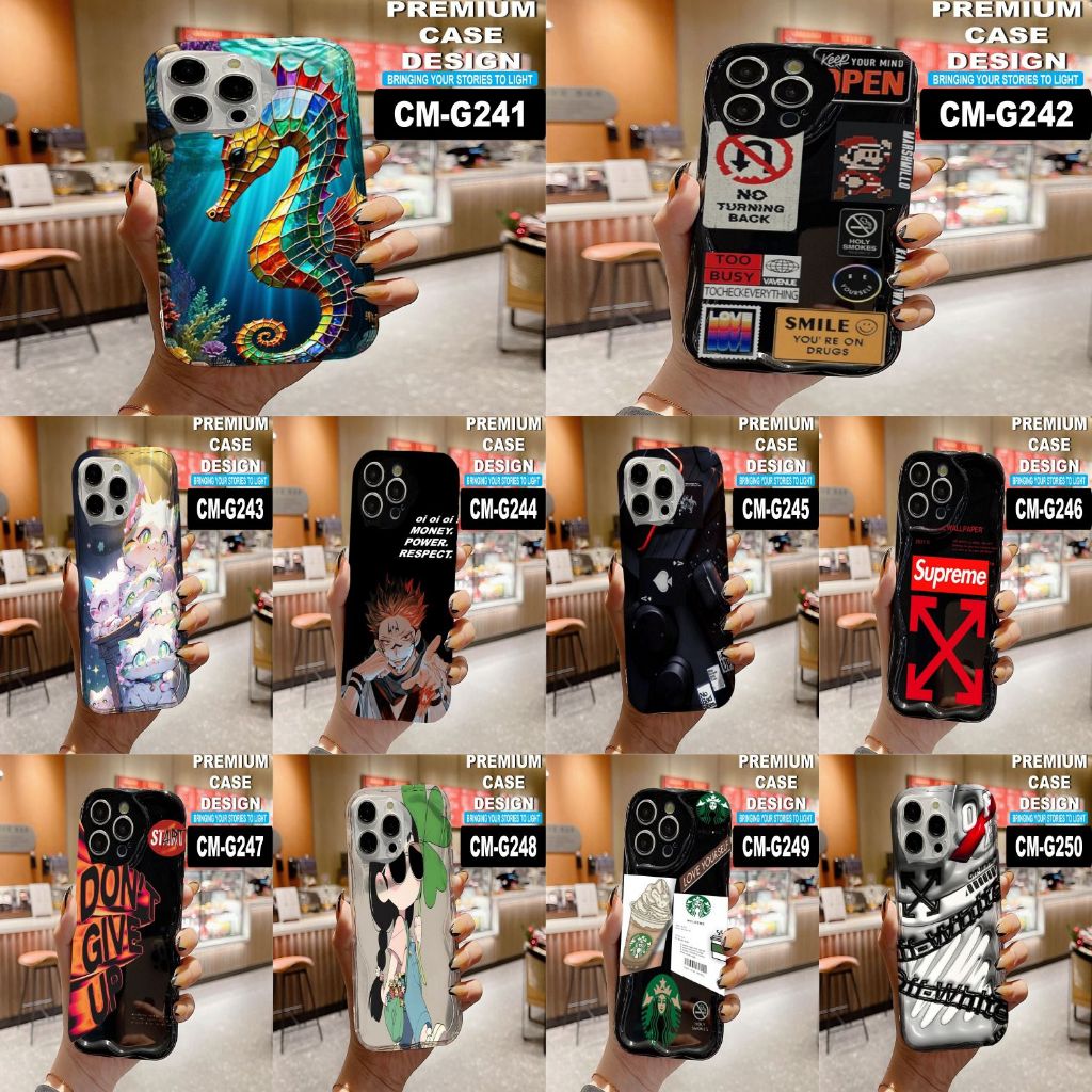 OPPO A18/A17/A17K/A16/A16E/A16K/A15/A15S/A12/A7 2018/A5/A9 2020/A5S CASE MOTIF CODE CM G0241-G0 ACC2