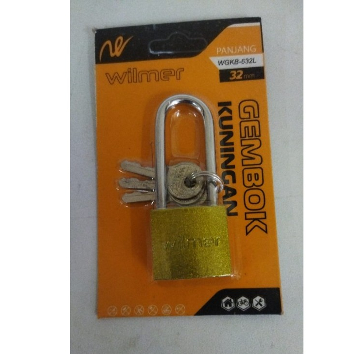 WILMER PADLOCK/WILDER PADLOCK สีเหลือง