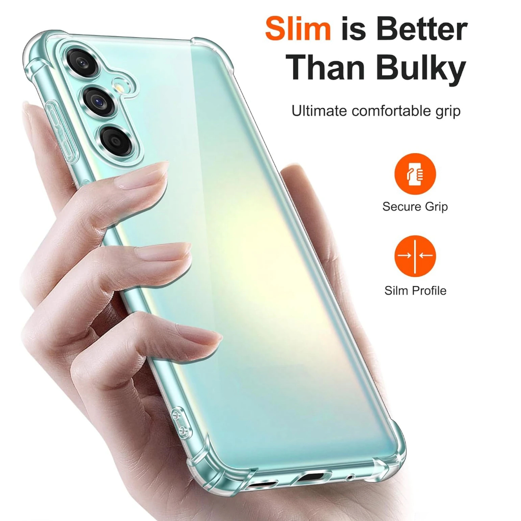เคส Samsung M55 5G - M35 5G Softcase AIRBAG CRACK CLEAR ป้องกันกล้องเคส Hp Samsung M55 - M35 5G