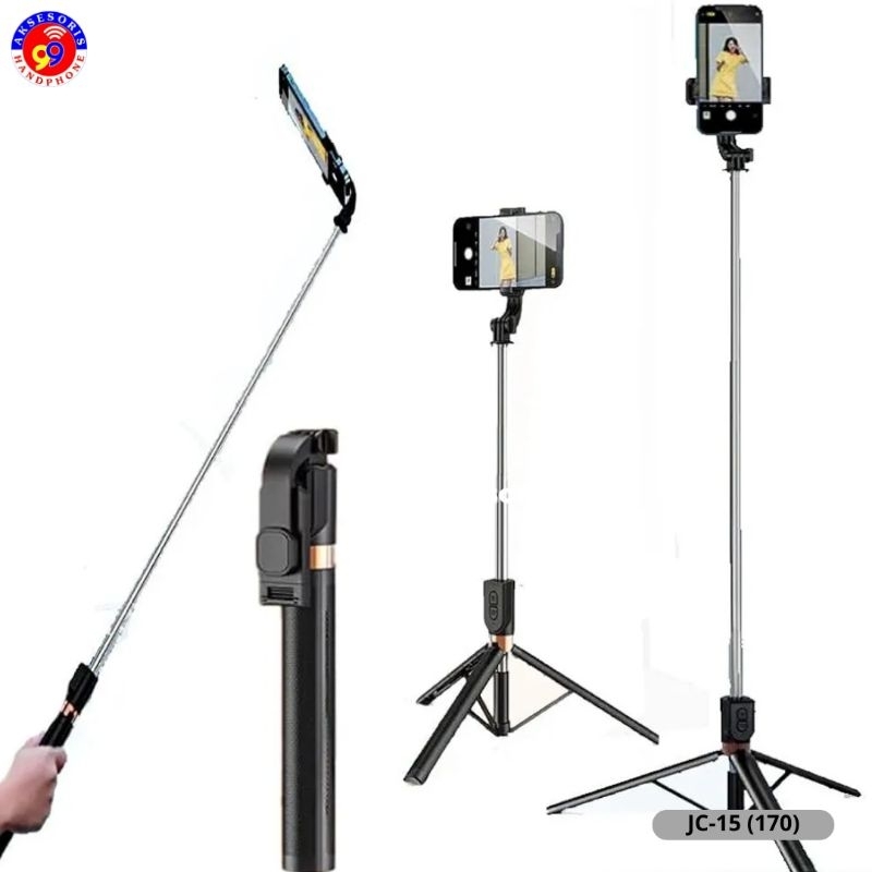 TRIPOD+TONGSIS JC-15 SELFIE STICK 360° พร้อมรีโมทบลูทูธ