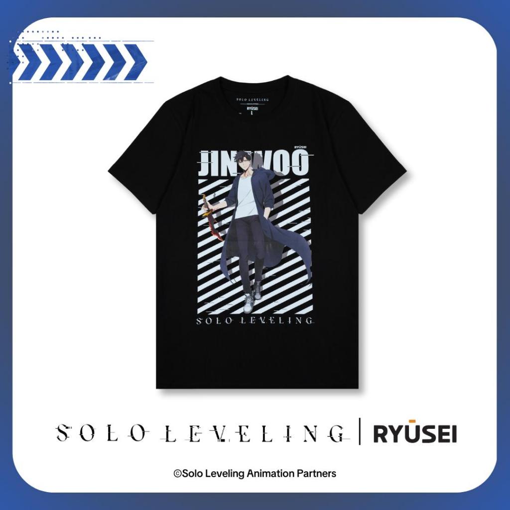 Ryusei x Solo Leveling | เสื้อยืด Sung Jinwoo Black