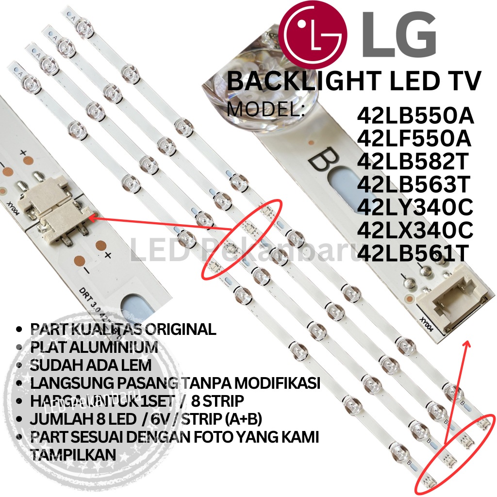 LG 42 INC LED TV BACKLIGHT 42LB561 42LB582 42LB563 42LY340 42LX340 42LB561T 42LB550A 40LF550A 42LB58
