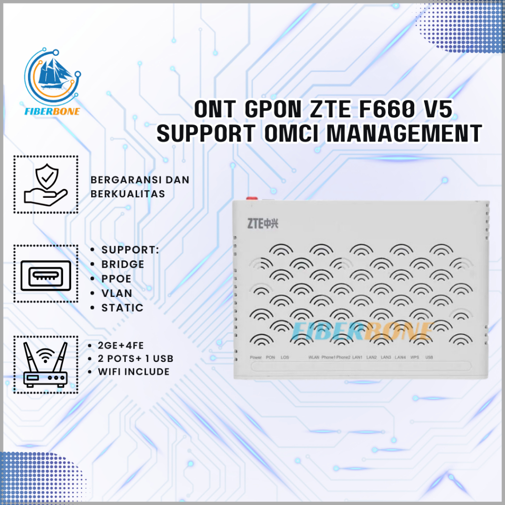 ZTE F660 V5 ONT GPON SUPPORT OMCI PPPOE BRIDGE