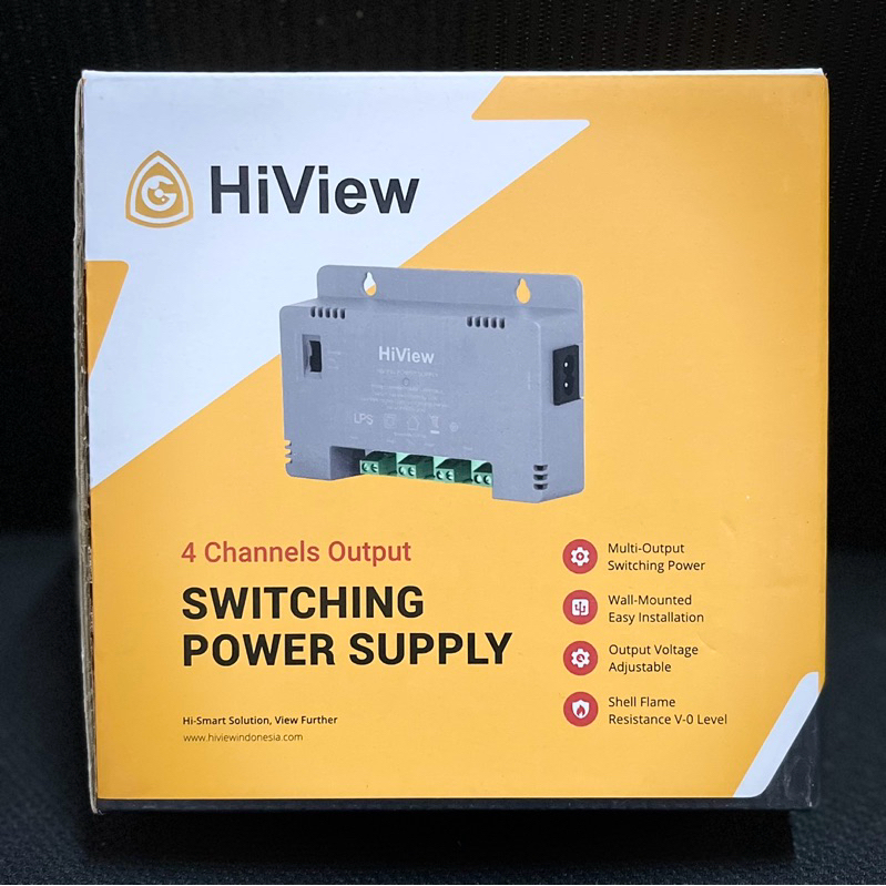 Hiview CCTV PSU Power Supply Adapter + สายไฟ 12v 4port // 12v 8port