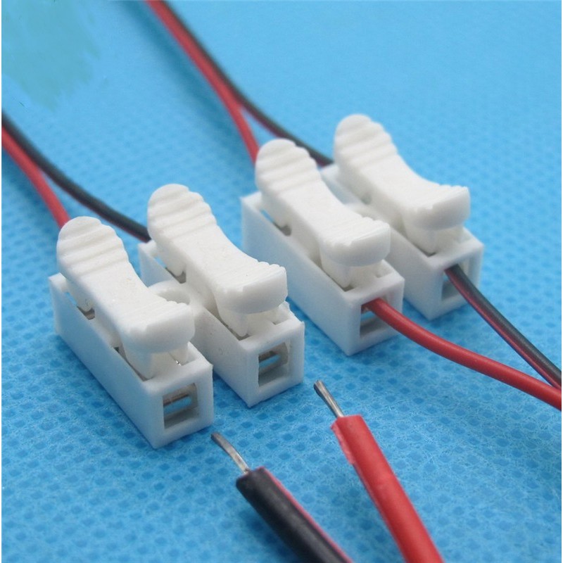 2 ขาดันสายด่วนขั้วต่อขั้วต่อสายไฟ 10A 250V