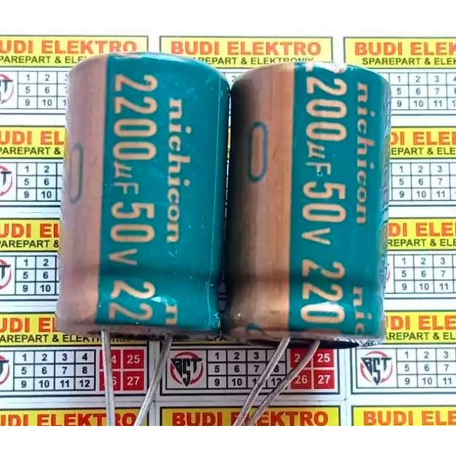 ELCO 2200UF 50V คาปาซิเตอร์ ELCO 50V 2200UF